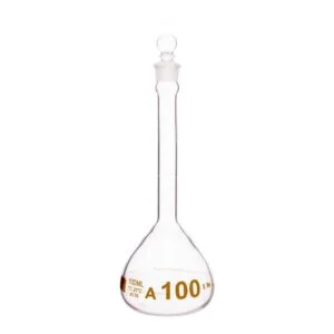 Volumetric Flask-ASTM, Narrow Mouth With Glass Stopper Class